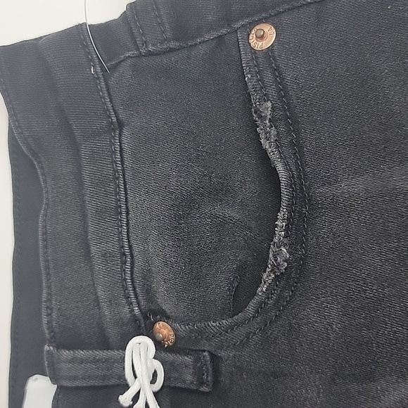 PISTOLA NWT RAVEN HIGH RISE CROP BOOT FRAYED BLACK JEANS SZ 27 - Picture 6 of 13